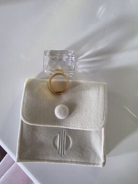 Gold Minimalist Round Ring - Women's Accessory